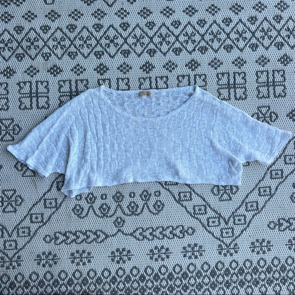Piko 1988 Open Weave Extreme Crop Top